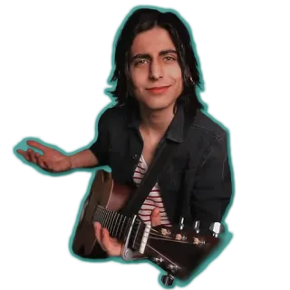 😐 9be005ff Aidan Gallagher aidan gallagher, sänger, schauspieler, gitarre, the umbrella academy telegram sticker