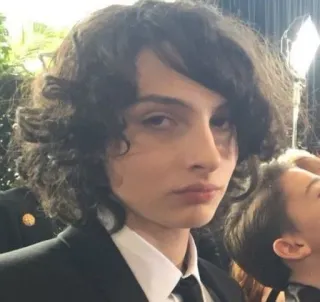 😑 0283d9b3 Finn Wolfhard Finn Wolfhard, actor, celebrity, portrait, person telegram sticker