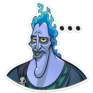 😗 046ea292 Hades Hercules ... Hades, Disney, Hercules, Kartun, Dunia Bawah, Karakter telegram sticker