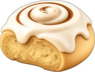 🤩 28fb8fd3 roti kayu manis, kue, hidangan penutup, makanan, manis telegram sticker