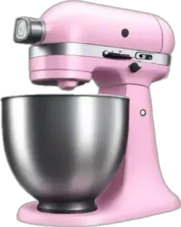 🤩 453178c2 dapur, mixer, merah muda, peralatan, memasak, memanggang, makanan, peralatan telegram sticker