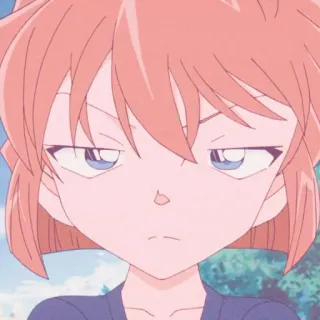 🌷 259e031d anime, cartone animato, ragazza, faccia, espressione, ritratto whatsapp sticker