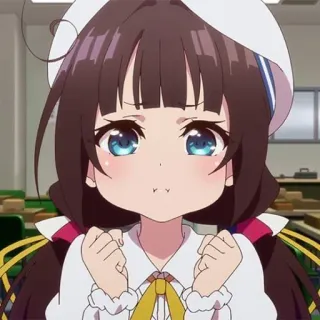 🦋 739a638b Аниме, Девушка, Милая, Мультфильм, Каваий, Школьница telegram sticker