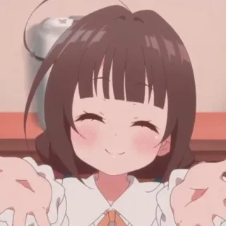 🦋 b7122044 Аниме, Милый, Девушка, Мультфильм telegram sticker