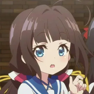 🦋 f688a0e0 Аниме, Персонаж, Портрет, Девушка, Мило, Анимация telegram sticker