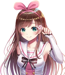 🌸 54a9ba92 Kizuna AI Anime, Virtuele YouTuber, VTuber, Schattig, Meisje, Kizuna AI telegram sticker