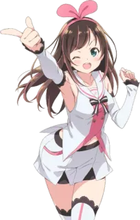 😘 9bac1f51 Kizuna AI anime, vtuber, kizuna ai, idol, schattig, meisje, virtuele youtuber, kawaii telegram sticker