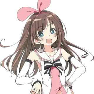 😲 d017a8ac Kizuna AI anime, virtual youtuber, Kizuna Ai, schattig, cartoon telegram sticker