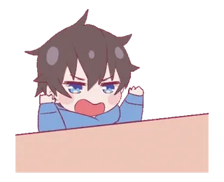 ❤️ 01188bf2 Anime, Kartun, Marah, Kesal, Karakter, Frustrasi whatsapp sticker