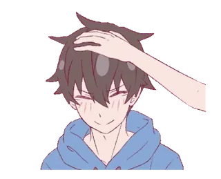 ❤️ edf726bc Anime, Elus kepala, Imut, Kasih sayang, Manga, Karakter whatsapp sticker