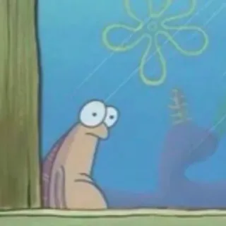 🧽 25273bba Gary the Snail SpongeBob SquarePants Gary, caracol, Bob Esponja, desenho animado, Nickelodeon, engraçado, fofo telegram sticker