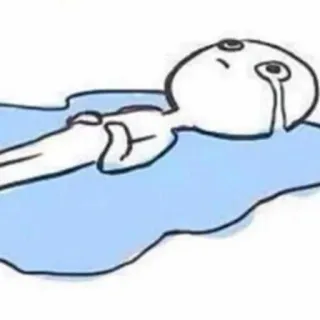 🏺 b6261e9f chorando, triste, lágrimas, emoção, sozinho, personagem telegram sticker