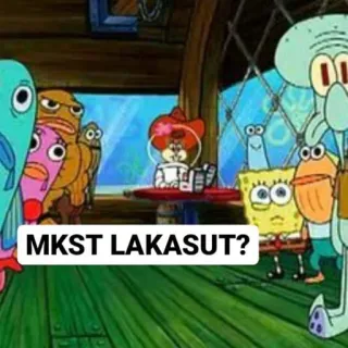 🃏 c0724ab0 MKST LAKASUT? Bob Esponja, Meme, Desenho animado, Engraçado telegram sticker