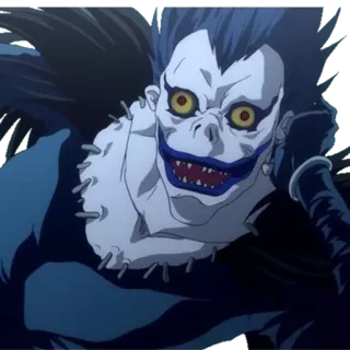 😐 1873b745 Ryuk Death Note Anime, Shinigami, Ryuk, Death Note, Monstro telegram sticker