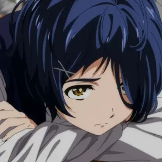 🫐 e464c44f anime, girl, sad, longing, cartoon telegram sticker