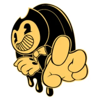 😈 28250e0d Bendy Bendy and the Ink Machine desenho animado, assustador, personagem, monstro, jogo, Bendy, Máquina de Tinta telegram sticker