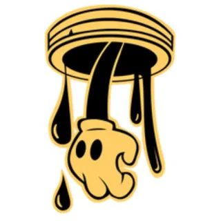 🖋️ 412f1905 adesivo, desenho animado, óleo, mão, pingando, pistão telegram sticker