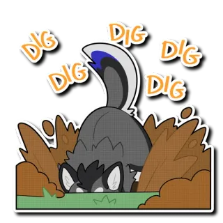 Timber - @woofpurrma telegram stickers