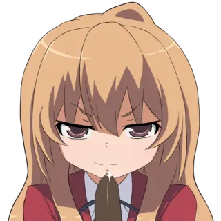 😘 12c0b9ed Aisaka Taiga Toradora! Anime, Gadis, Taiga, Lucu, Toradora, Karakter telegram sticker