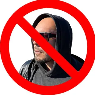 🎡 763ac3e9 interdit, banni, accès interdit, cercle barré, symbole négatif, avertissement, restriction whatsapp sticker