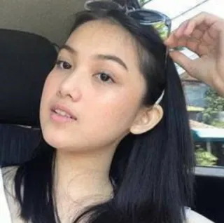 🍄 66bcec5a 女人, 肖像, 人物, 太阳镜, 黑发 telegram sticker