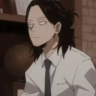 😑 ffd3d0a5 Shota Aizawa My Hero Academia 애니메이션, 나의 히어로 아카데미아, 아이자와 쇼타, 선생님, 히어로 telegram sticker