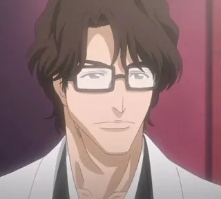 😄 2ccb584b Sosuke Aizen Bleach Anime, Charakter, Brille, Bösewicht, Manga telegram sticker