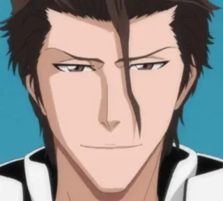 😀 307dce23 Sosuke Aizen Bleach Anime, arrogant, Aizen, Sosuke, Bösewicht telegram sticker