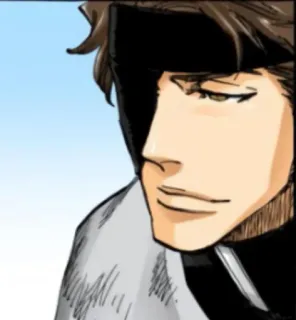 😄 80c50636 Sosuke Aizen Bleach Anime, Manga, Captain, Bösewicht, Aizen telegram sticker