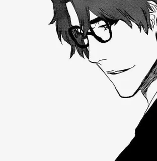 ♥ 7ecb365d Sosuke Aizen Bleach Anime, Manga, Bril, Schurk telegram sticker