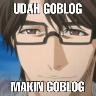 🗿 1f7748ba Sosuke Aizen Bleach UDAH GOBLOG
MAKIN GOBLOG 动漫, 角色, 死神, 蓝染惣右介, 侮辱, 眼镜 telegram sticker