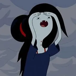 🖤 0a51f5db Marceline Adventure Time cartoon, marceline, adventure time, vampire, tv show telegram sticker