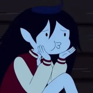 🖤 6eecf8b8 Marceline Adventure Time cartoon, vampire, Marceline, Adventure Time telegram sticker