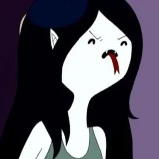🖤 7805b563 Marceline Adventure Time cartoon, vampire, character, animation telegram sticker
