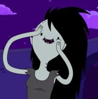 🖤 7dd95ab3 Marceline Adventure Time cartoon, marceline, adventure time, vampire, character telegram sticker