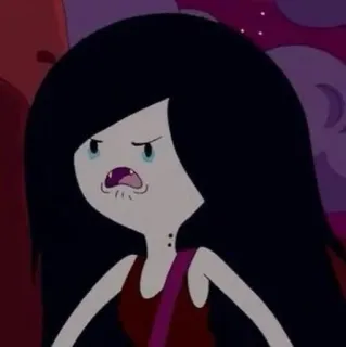 🖤 a92871ed Marceline Adventure Time cartoon, marceline, adventure time, vampire, character telegram sticker