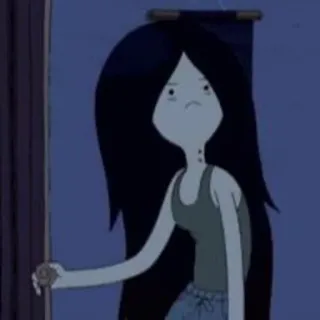🖤 c19b5e1e Marceline Adventure Time cartoon, vampire, Marceline, Adventure Time, character telegram sticker