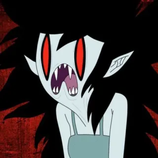 🖤 d74f5b5a Marceline Adventure Time Marceline, vampire, Adventure Time, cartoon, character, monster telegram sticker