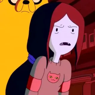 🖤 dfee7c43 Marceline Adventure Time cartoon, vampire, Marceline, Adventure Time, character telegram sticker