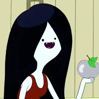🖤 fc8354db Marceline Adventure Time cartoon, vampire, Marceline, Adventure Time, apple telegram sticker