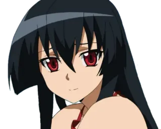 ☺️ 34f3e2ac Akame Akame ga Kill! アニメ, アカメ, キャラクター, 女の子 telegram sticker
