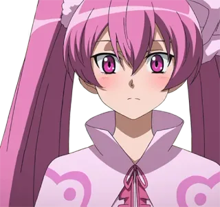 😏 a7ddac5a Mine Akame ga Kill! animé, cheveux roses, tsundere, fille, à moi telegram sticker
