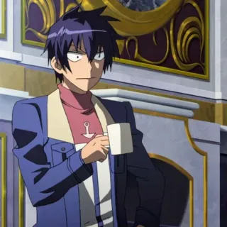 😳 59662553 Anime, Mâle, Personnage, Boisson, Homme telegram sticker