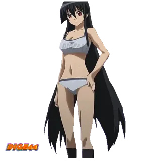 😶 e384ebb4 Аниме, Девушка, Бикини, Мультфильм telegram sticker