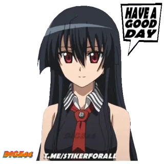 🌤 e768851c HAVE A GOOD DAY аниме, девушка, хорошего дня, приветствие, хорошего дня telegram sticker