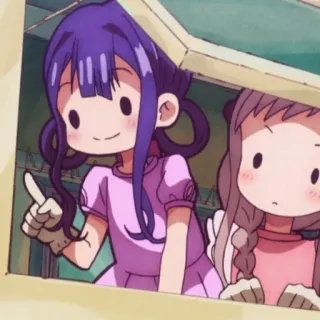 🍇 598d11d6 anime, cartoon, girl, friend, window, cute telegram sticker