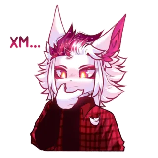 🤔 b52f9034 XM... Furry, Anime, Fuchs, Charakter, Cartoon, Porträt telegram sticker