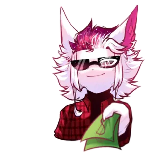 💵 f7b2d5a8 Anime, Furry, Geld, Bargeld, Sonnenbrille, Cartoon telegram sticker
