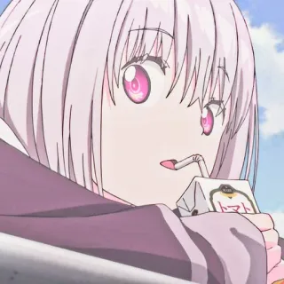 🤨 a6e11e7d Anime, Garota, Desenho animado, Bebida, Fofo, Kawaii telegram sticker