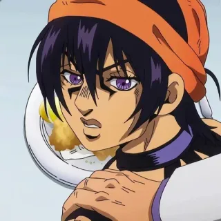 🍊 f30465d6 Narancia Ghirga JoJo's Bizarre Adventure Anime, Jojo, Narancia, Ghirga, Personaje, Comida whatsapp sticker